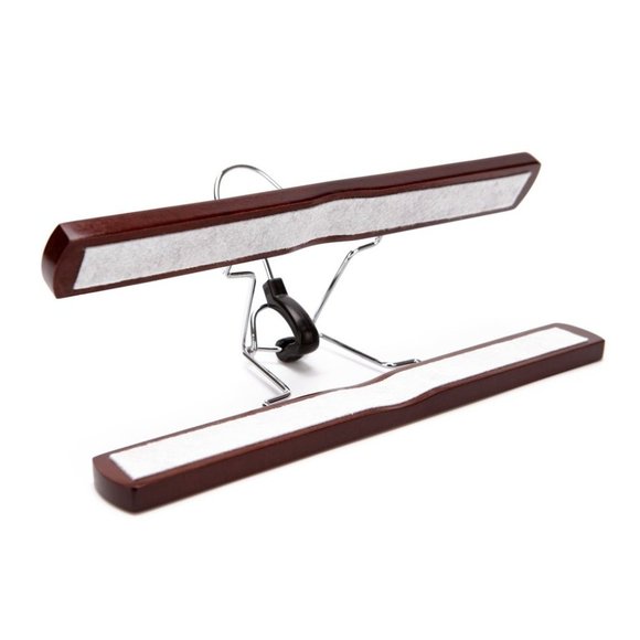 Solid Wooden Wood Skirt Hangers/ Retro Finished - Picture 6 of 7